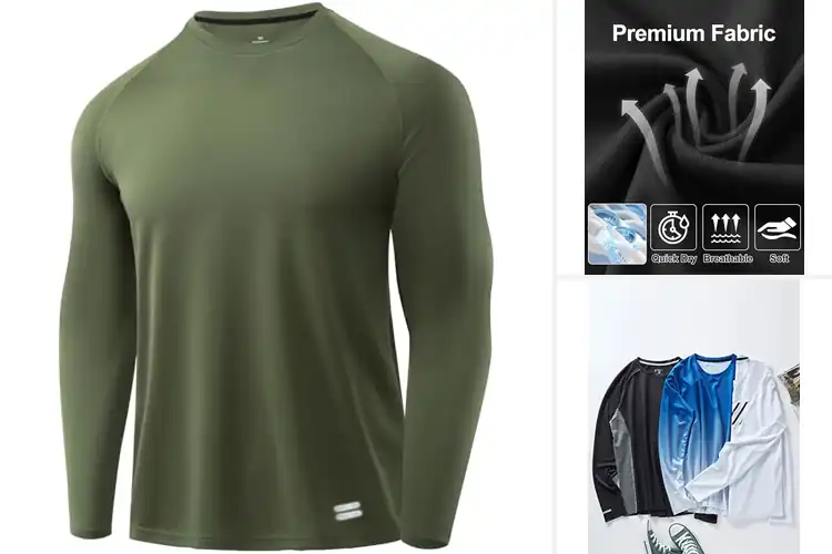 Detailed view of Best Athletic Long Sleeve Training Shirts