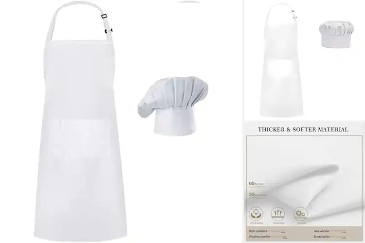 Detailed view of Best Chef Hat And Apron Sets: Elevate Your Cooking Style