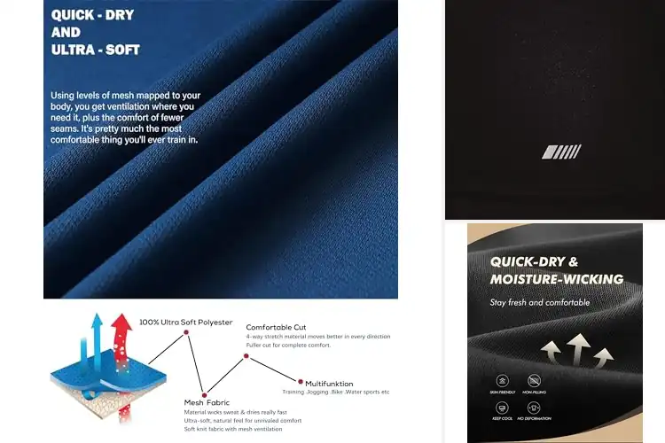 Detailed view of Best Dry Tech Shirts