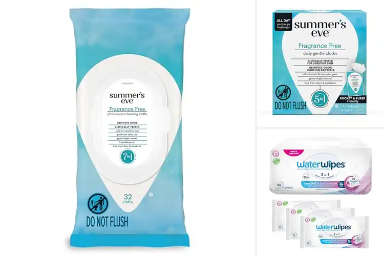 Detailed view of Best Fragrance Free Intimate Care Wipes