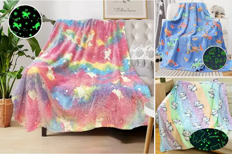 Detailed view of Best Glow in the Dark Blankets: Magical Dreams Await