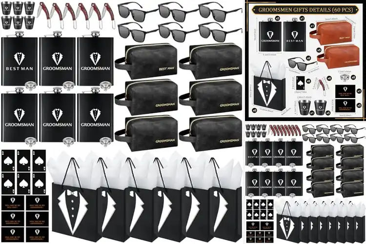 Detailed view of Best Groomsmen Proposal Gift Sets