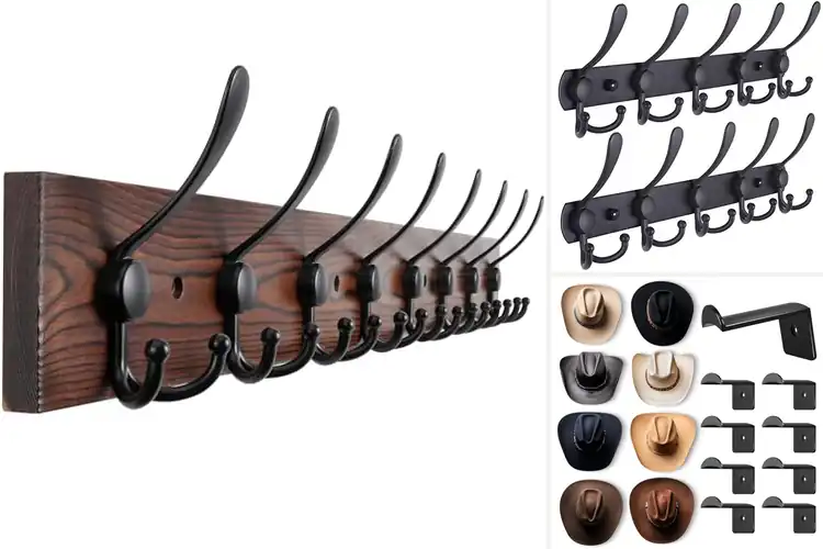 Detailed view of Best Hook-Heavy Hat Racks: Organize with Style & Ease