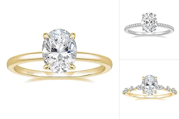 Detailed view of Best Oval Cut Engagement Ring