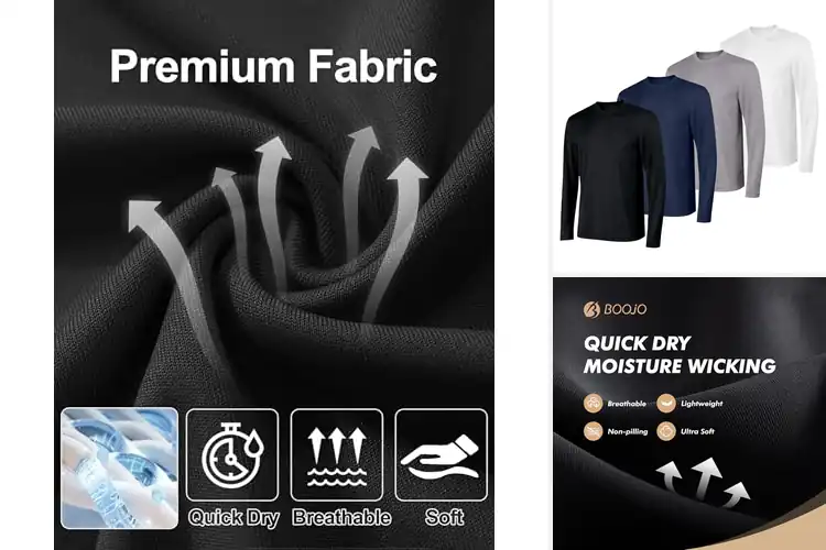 Detailed view of Best Performance Long Sleeve Sports Shirts