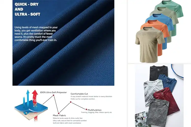 Detailed view of Best Quick Dry Shirts for Sweat-Free Workouts All Day
