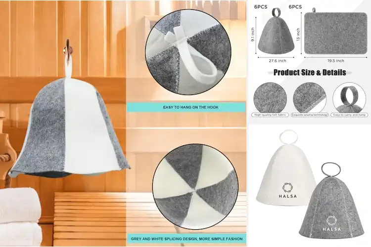 Detailed view of Best Sauna Accessories Hats