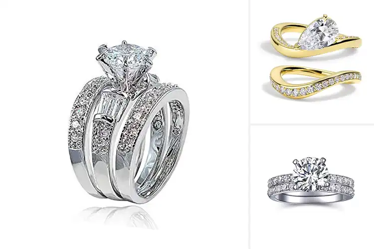 Detailed view of Best Sparkling CZ Ring Set