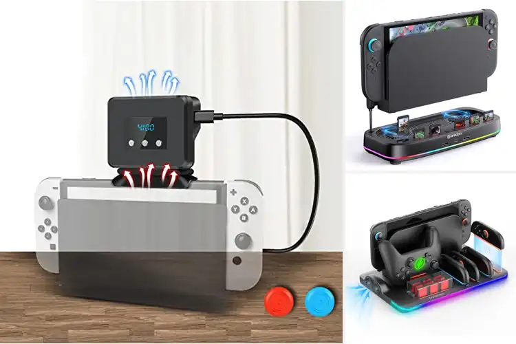 Detailed view of Best Switch Cooling Docks