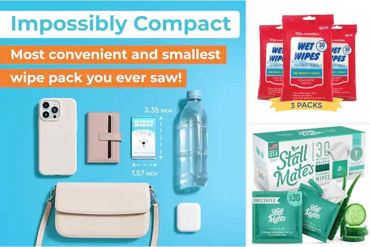 Detailed view of Best Travel Friendly Wipes Pack