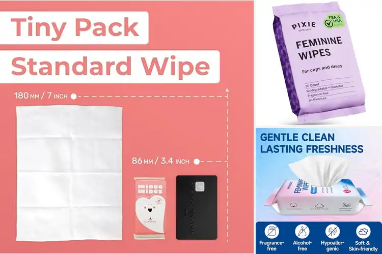 Detailed view of Best Unscented Period Care Wipes