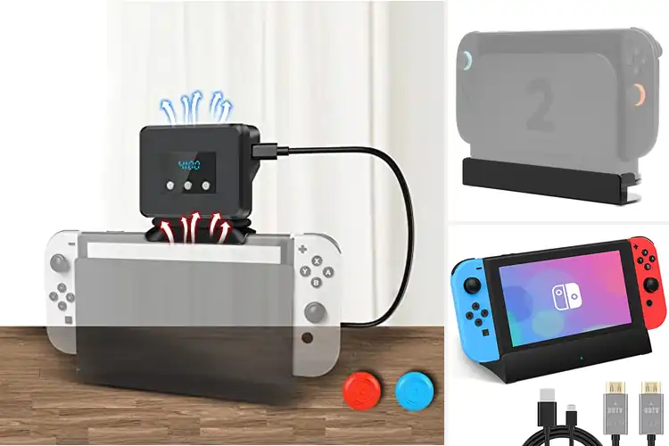 Detailed view of Best Ventilation Switch Dock for Cooler, Quieter Gaming